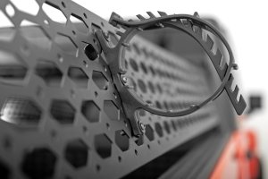 Rubber Molle Panel Clamp Kit - Rough Country - Adjustable, Jaw-style